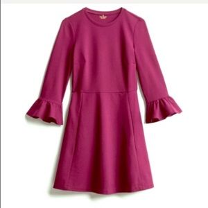 Kate Spade Maroon Bell Sleeve Dress with Pockets